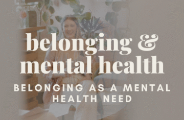 Woman sitting together in a calm, supportive community space representing belonging and community mental health